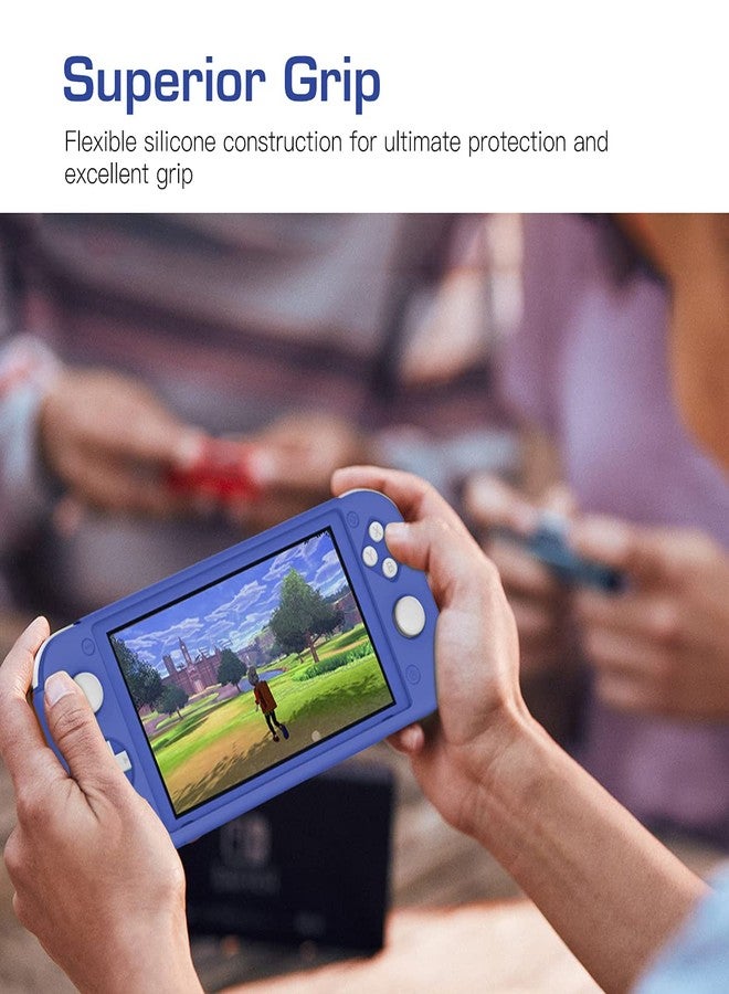 موكو جراب حماية MoKo لجهاز Switch Lite، غطاء سيليكون، ماص للصدمات، مقاوم للخدوش والانزلاق - أزرق - Image 4